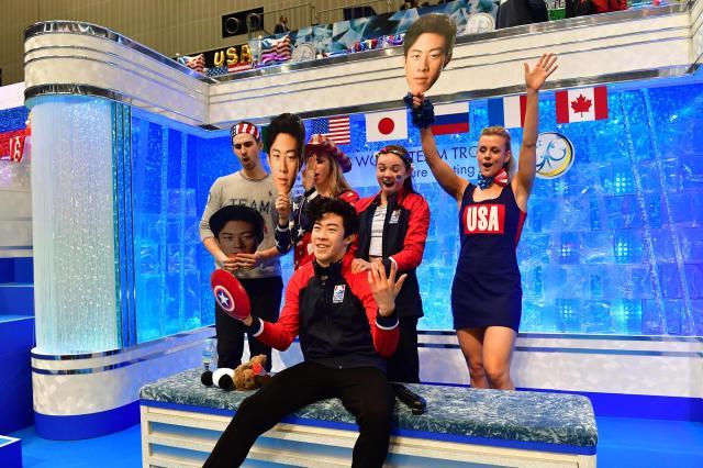 皇冠-花滑世团赛成冬奥团体赛预演 陈巍羽生结弦再同场